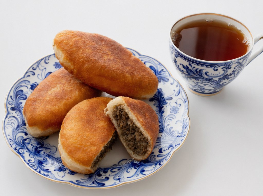 ️ Пирожки с ливером жареные - мягкое тесто из советского буфета